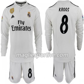 Completo Calcio Real Madrid KROOS 8 Bambino Divisa Prima 2018/2019 ML